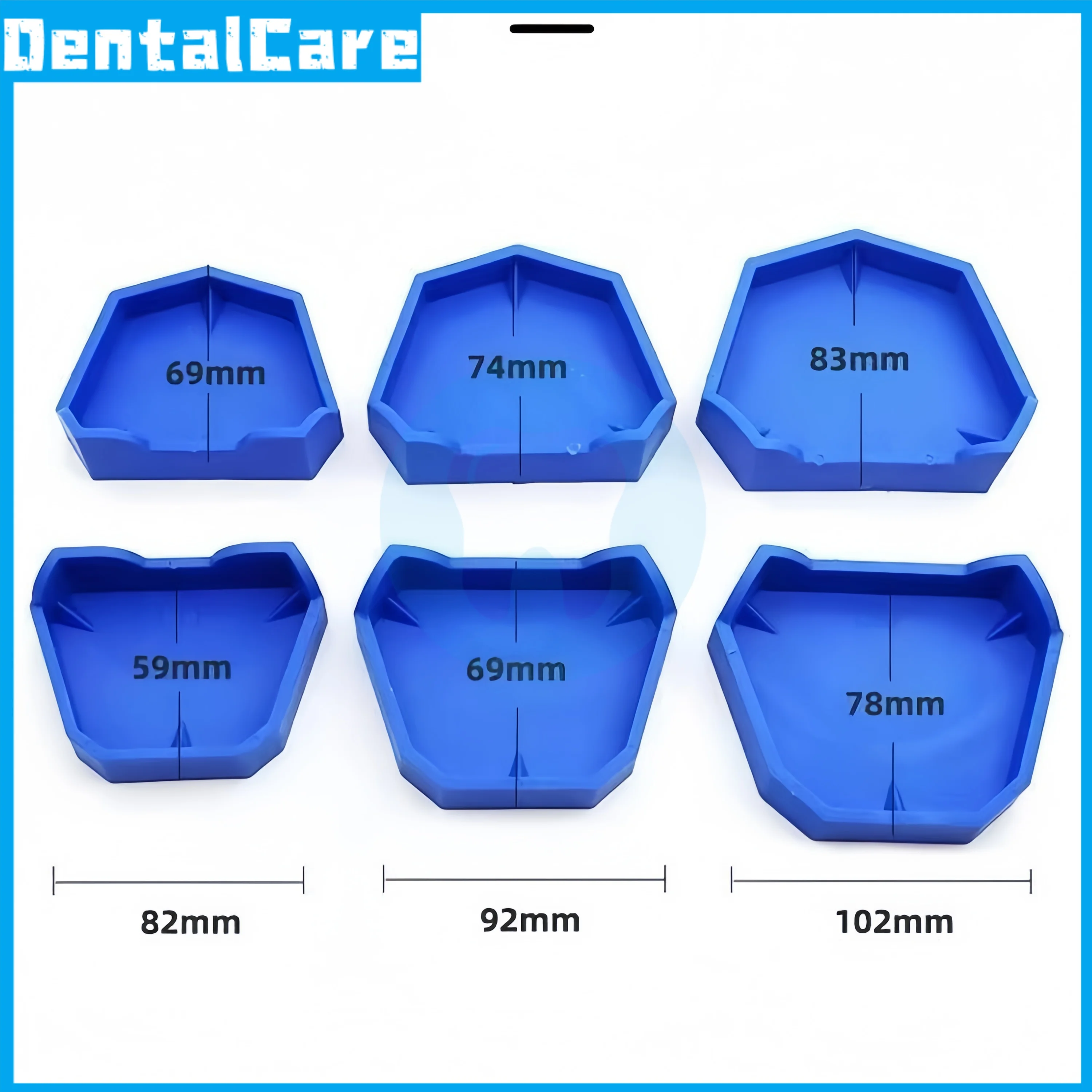 Silicone Dental Model Base Set Silicone Plaster Model Base Dental Lab Denture Impression Tray Former Base Dentist Tools