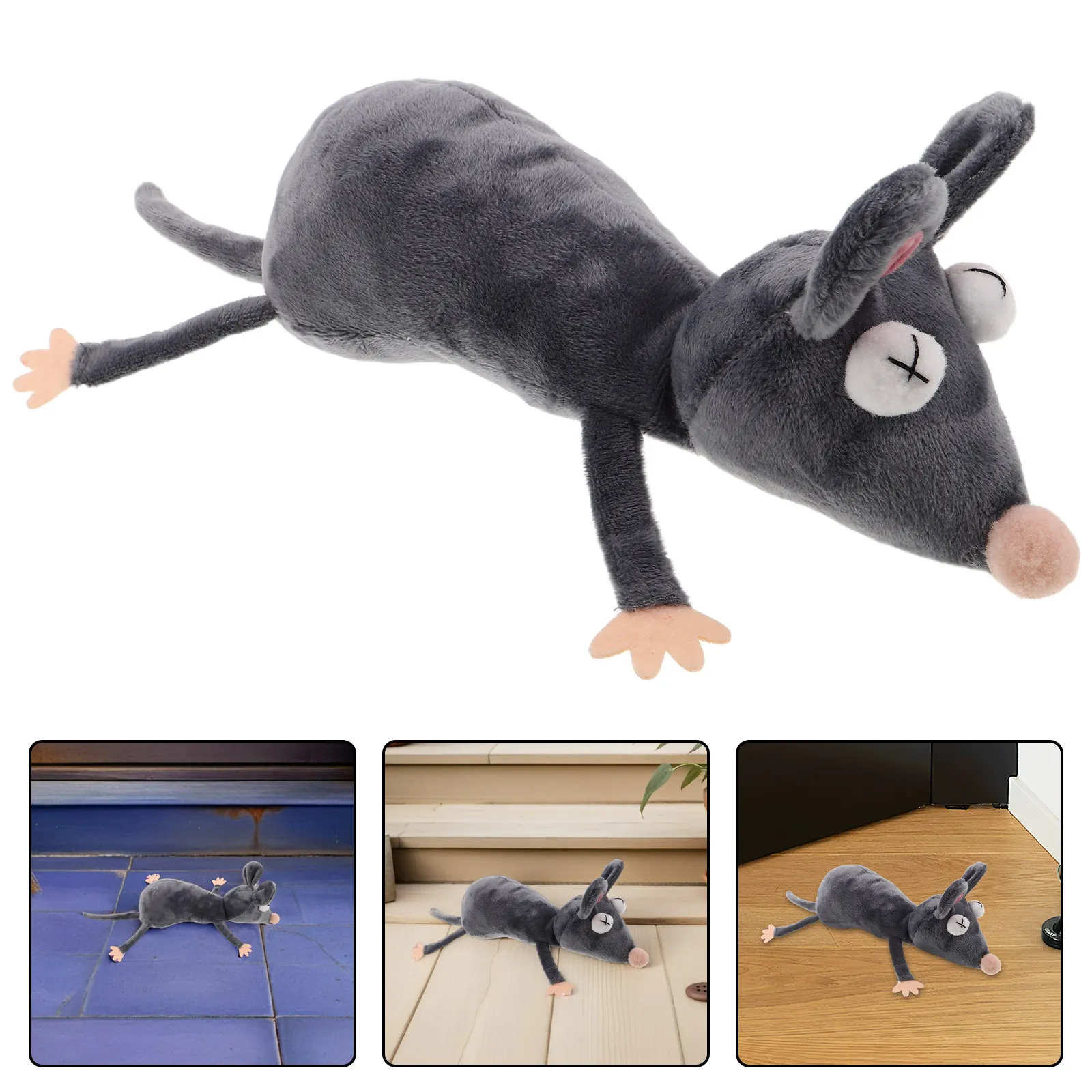 

Funny Mouse Door Stop Cute Decorative Doorstop Prank Gift for Office Dorm Room Bedroom April Fools Lifelike Mouse Joke