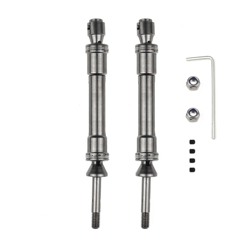 Steel CVD Front & Rear Drive Shaft Assembly Heavy Duty for 1/10 Traxxas Slash 4X4  Slash  Rustler VXL Stampede 4X4 VXL Car Parts