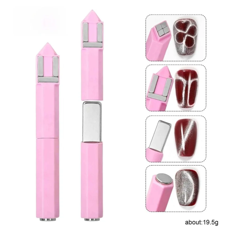 4IN1 ダイヤモンド型キャットアイマグネットネイル用 DIY 多機能マニキュアダイヤモンドマグネットポータブルキャットアイ磁気ネイルアートツール