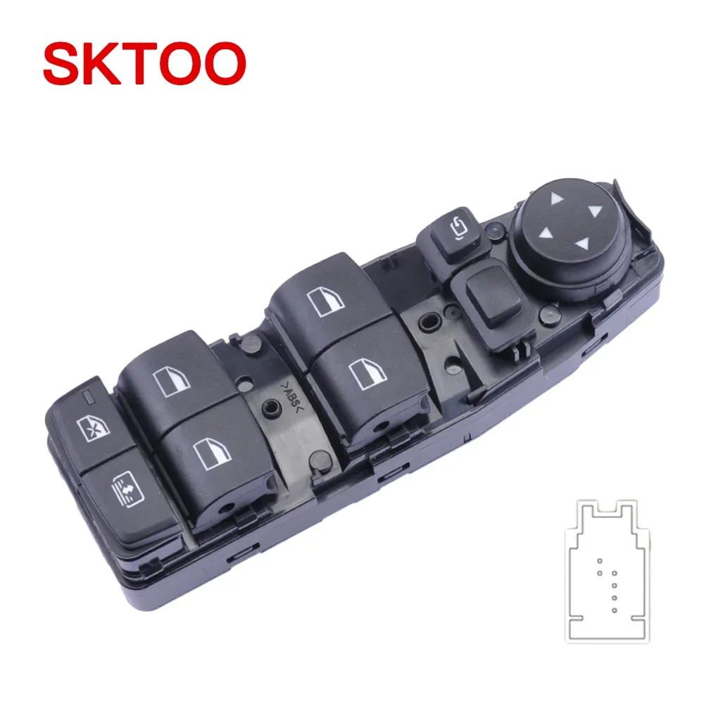 SKTOO For BMW old new 5 Series 2006-2016 E60 520 523 525 530Li left front door window glass lift switch