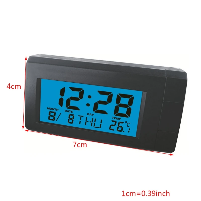 Calendario del misuratore di temperatura Auto termometro per Auto orologio digitale Automobile LED Gauge resistente alle alte Temperature