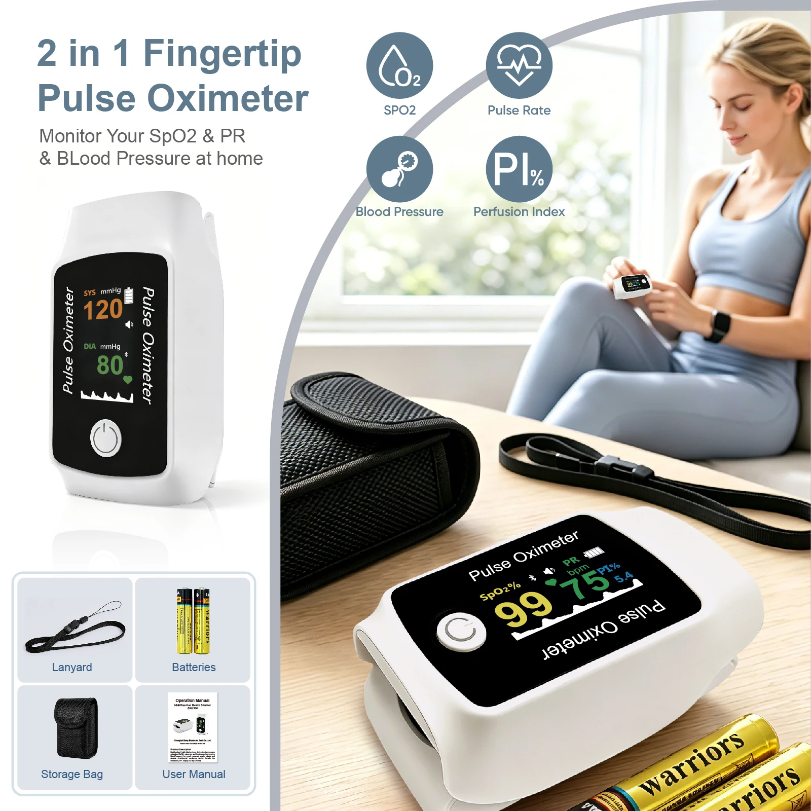 Finger Pulse Oximeter with Blo - Baby Monitor Sensor review and price