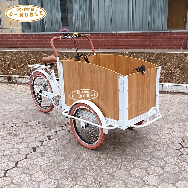 New Arrived 3 Wheel Electric Cargo Bike with Aluminum Alloy Fork & Rim 24-inch Wheels 200KG Load Capacity China Cargo Tricycle