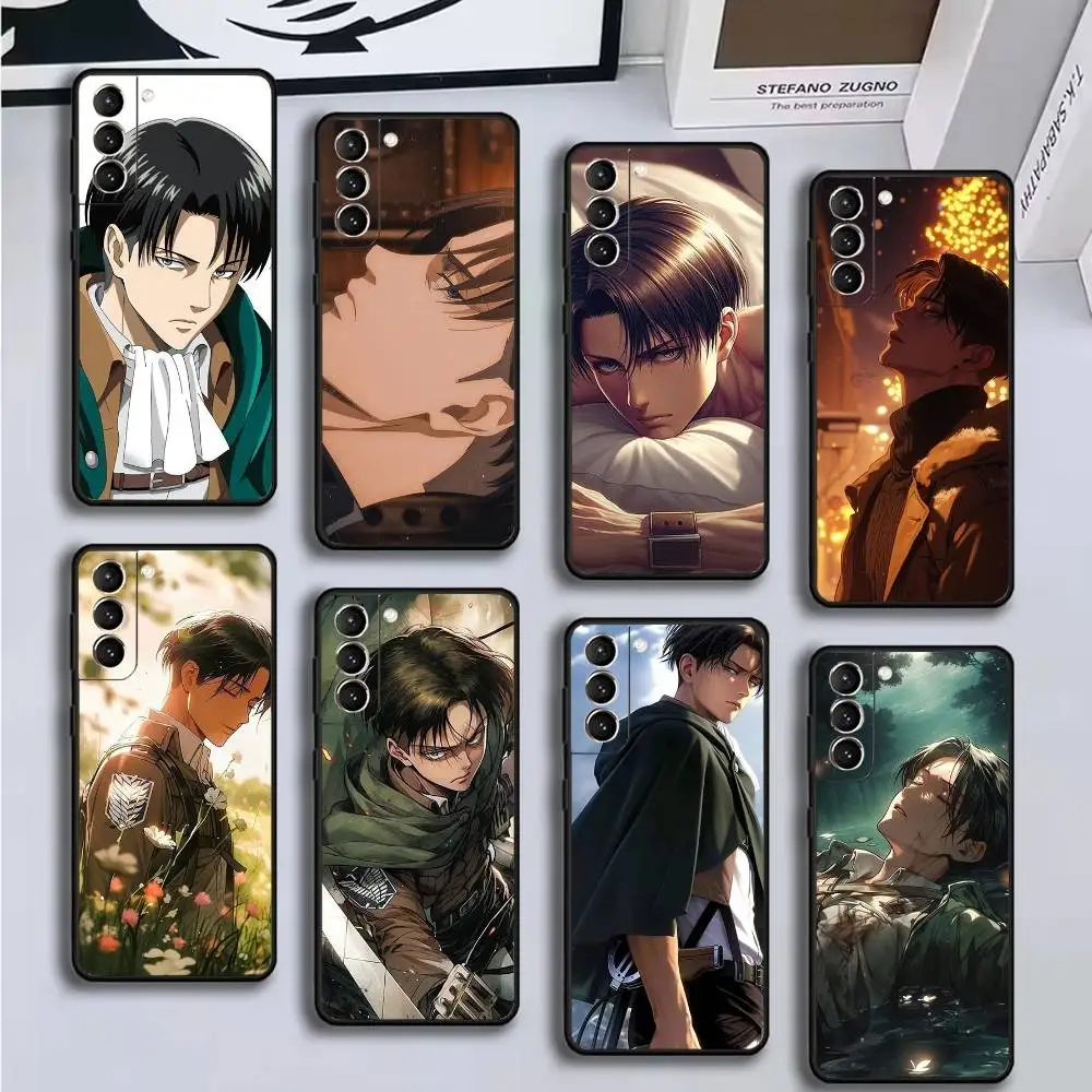 

L-Levi A-Ackerman Phone Case For Samsung GalaxyA13,21s,22,31,32,52,53,71,72,73,Soft Black Cover