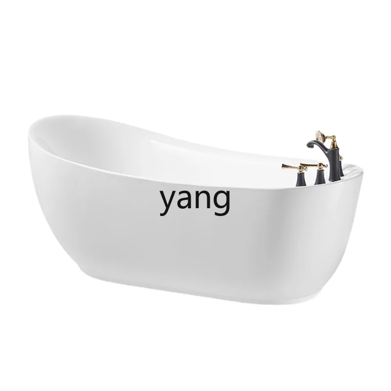 Yjq Independent Bathtub Household Acrylic Light Luxury Bath Tub Internet Celebrity Surfing Massage Bathtub