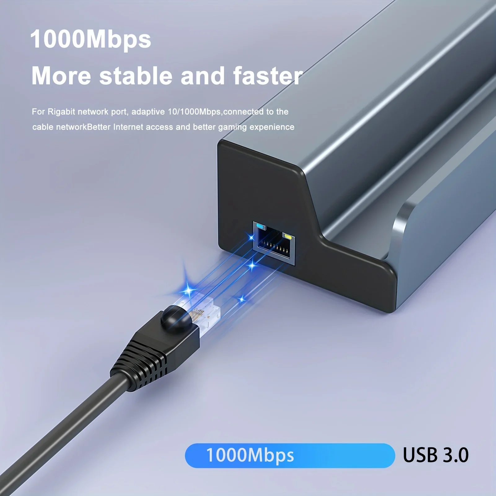 Steam Deck Dock 6 in 1 Steam Deck/Rog Ally 2023 Docking Station Stand 3*USB 3.0 HDTV 4K@60Hz Gigabit Ethernet PD 100W Hub