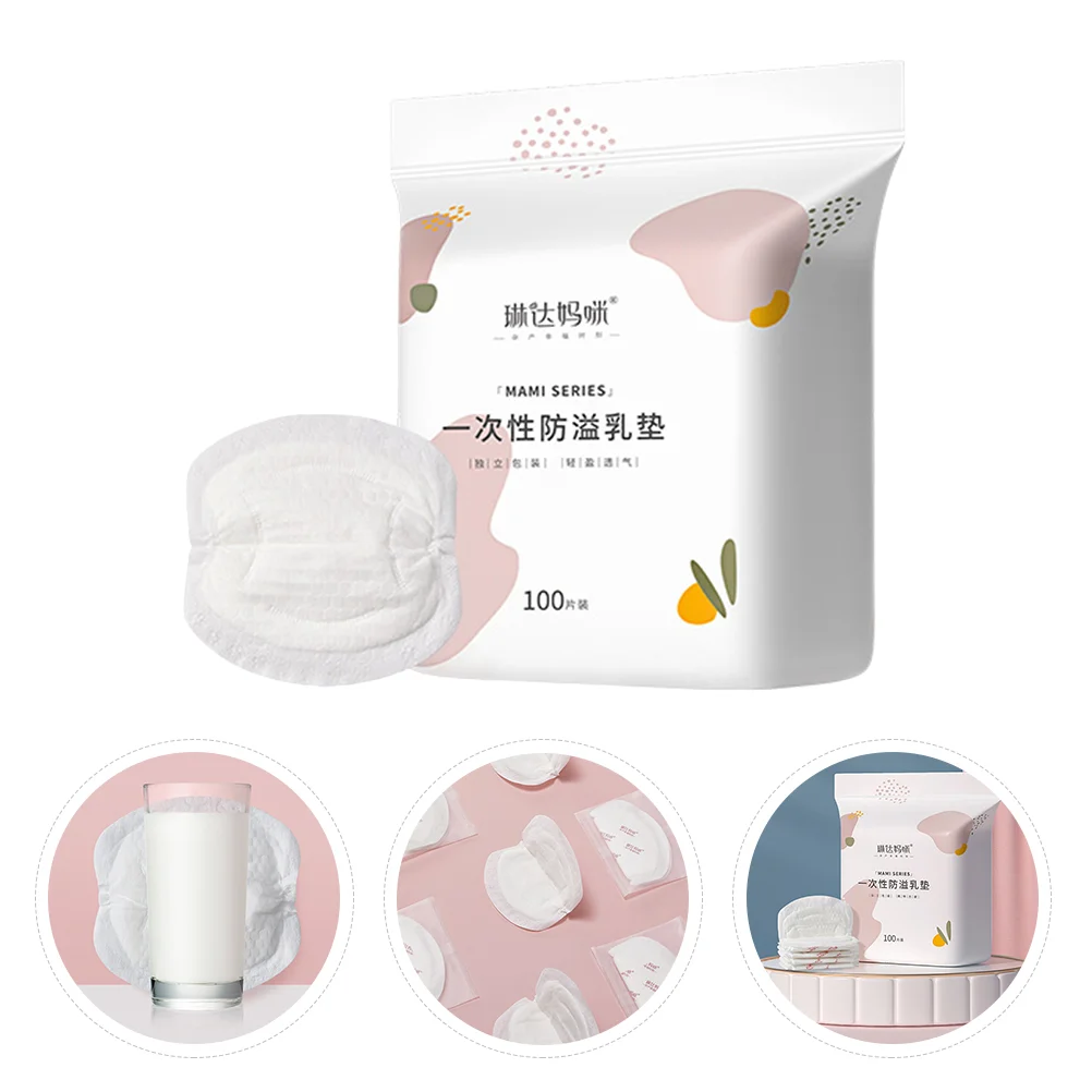 

100 Pcs Breast Pads Nursing Breastfeeding Mat Milk Stickers Leakproof Leak-proof Pregnant Woman