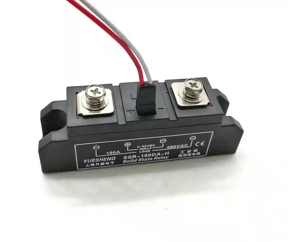 Single-phase Industrial Grade Solid State Relay DC Controlled AC SSR-120DA-H Non-contact Relay 150A