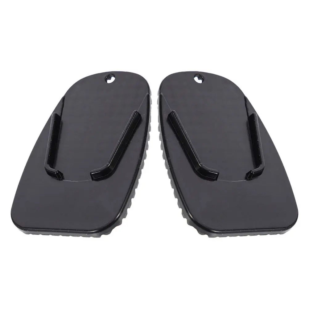 2Pcs Motorcycle Side Stand Pad ABS Anti-Slip Support Plate for Soft Ground Grass Camping Stable Parking Shock Absorption Side