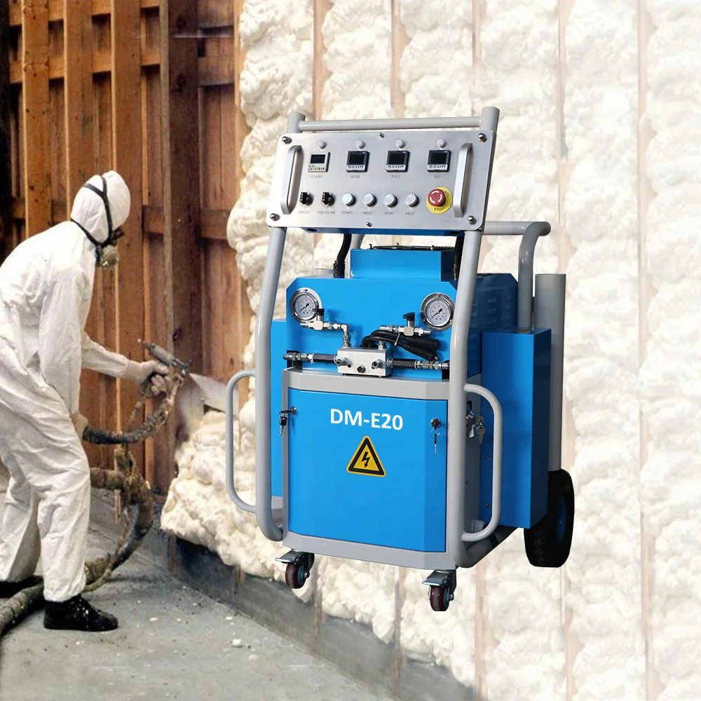 E20 Polyurethane Spray Foam Reactor/Machine/Pu Foam Sprayer for Insulation Pipe Coating, Cement Layer Protection Wall Insulation