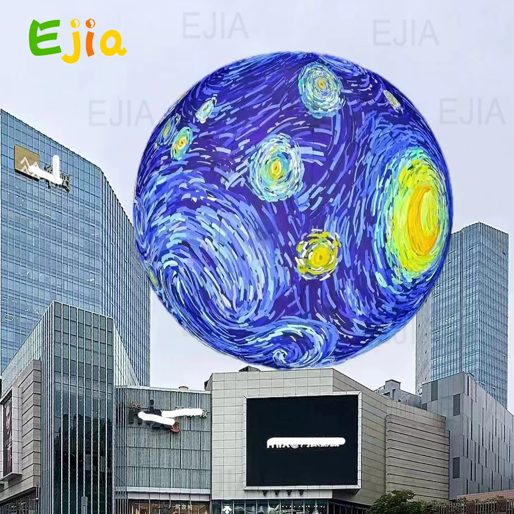 

Fast Shipping Pvc Giant Inflatable Earth Globe Balloon With Led Lighting Planet Big World Earth Map Ball For Event Decoration