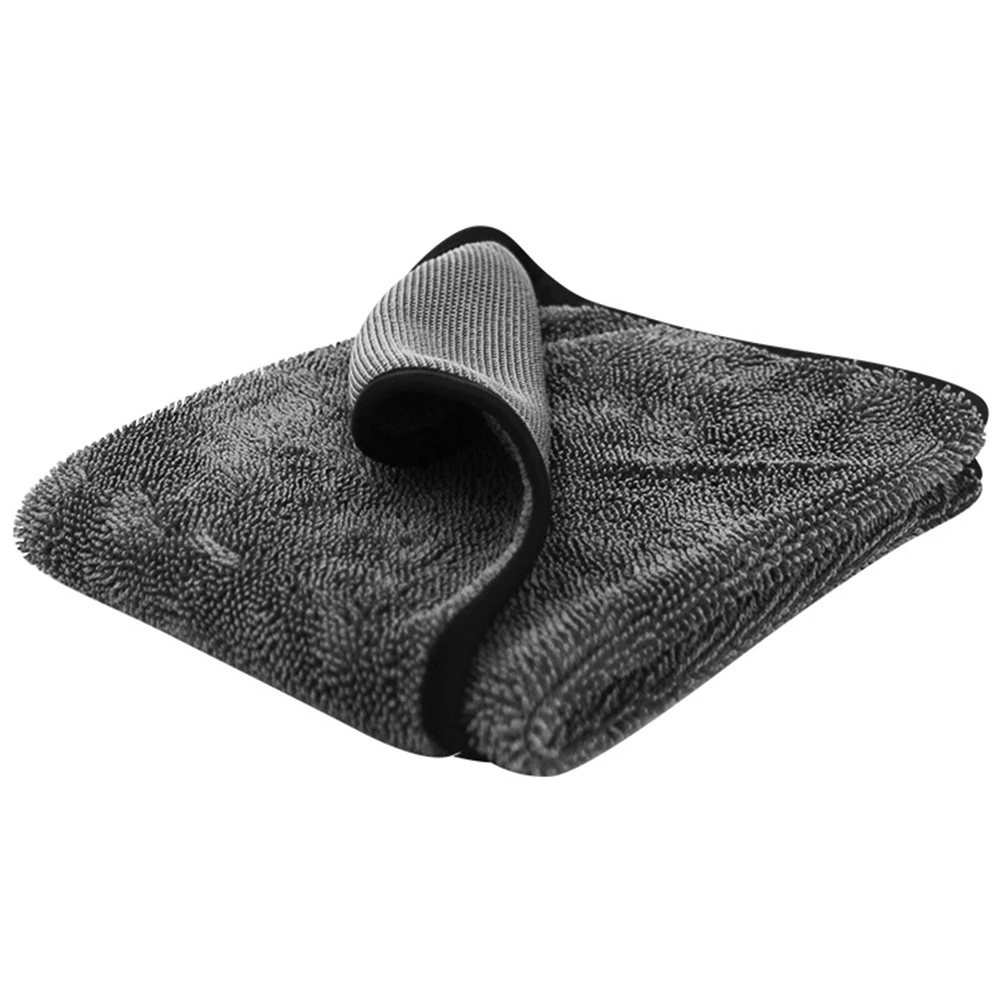 kingsheep 1x Premium Drying Cloths Extremely Absorbent Car Care Grey Microfibre Cloths