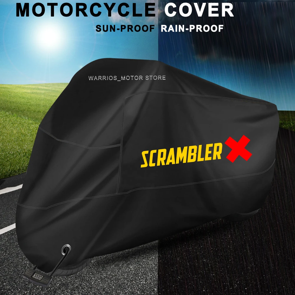 

Motorcycle Cover Waterproof All Season Dustproof Uv Protective Outdoor Scooter Rain Cover For Ducati Scrambler 400 800 Lcon1100