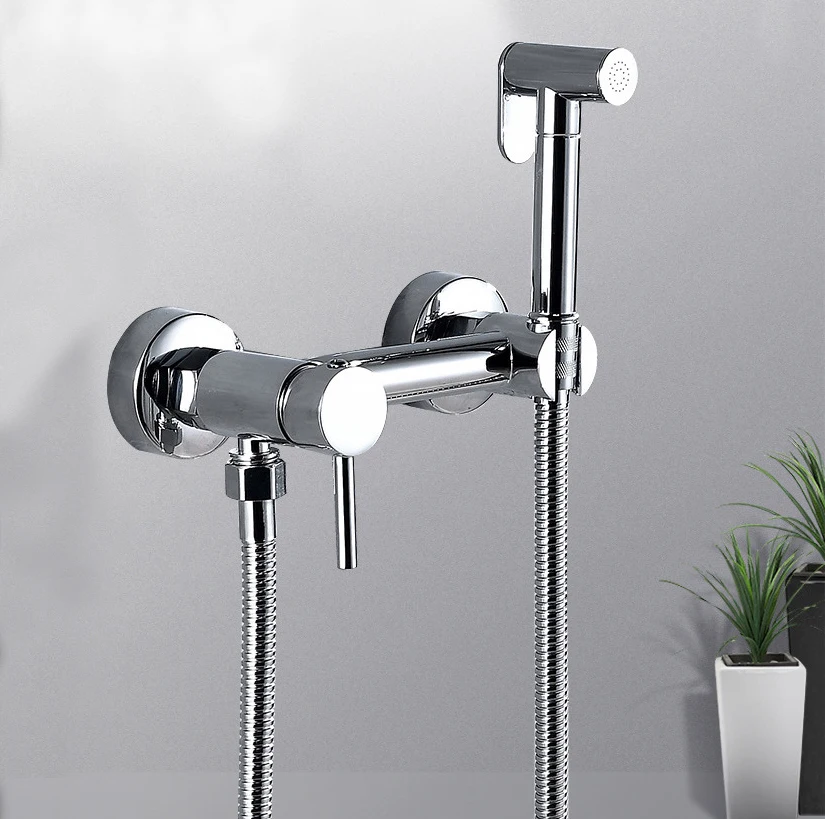 Portable Enjoy Clean Brass Bathroom Accessories Bidet Faucet Handheld Showerheads Bidet Spray Washer