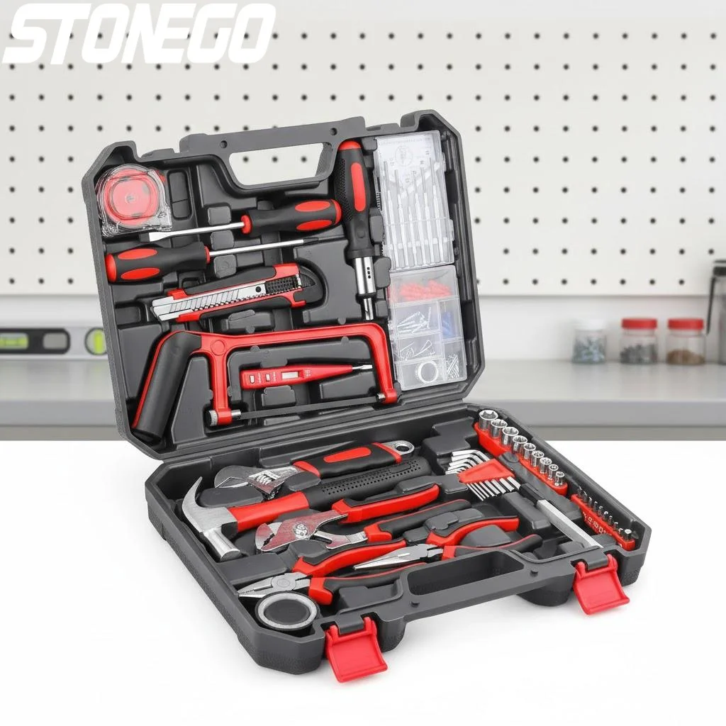 

Hardware Household Tool Kit DIY Hand Tools Set 19 43 108pcs Saw Screwdriver Hammer Tape Wrench Pliers