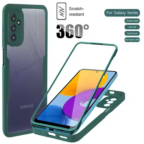 360 Full Protective Case For Samsung Galaxy M52 M53 M33 A13 A33 A53 A73 A02S A03S A22 A52 A72 A32 A21S A51 A71 Hard Back Cover