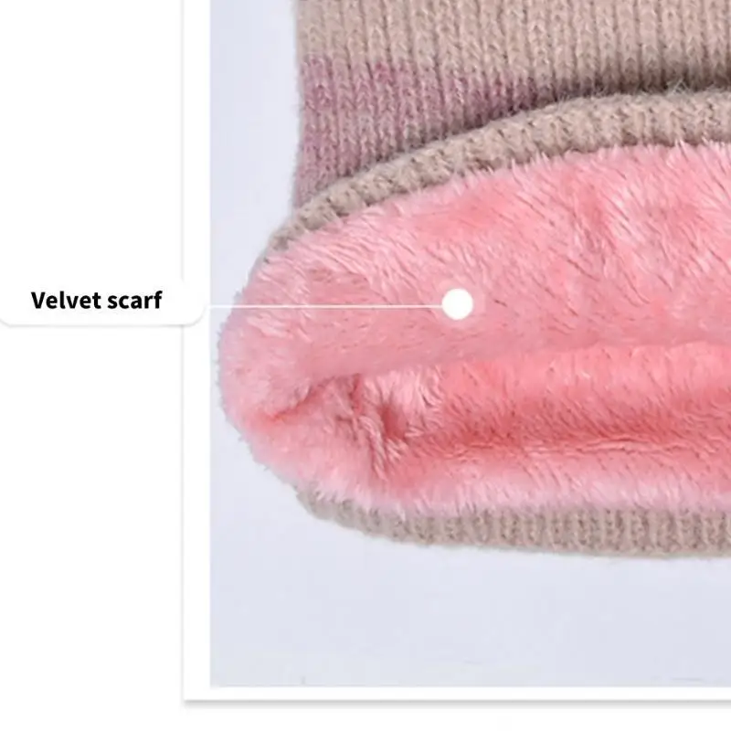 31BB للجنسين قبعة الصياد الدافئة وشاح دافئ قبعات أنيقة للجنسين الطقس البارد يندبروف سميكة عزل قبعة مع الرقبة الجراب