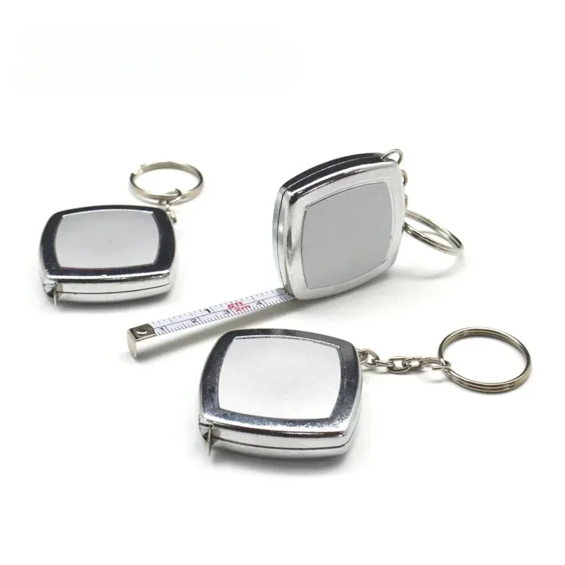2M Mini Tape Key Chain Portable Cute Small Steel Tape Woodworking Measuring Hand Tools Festive Exquisite Small Gifts