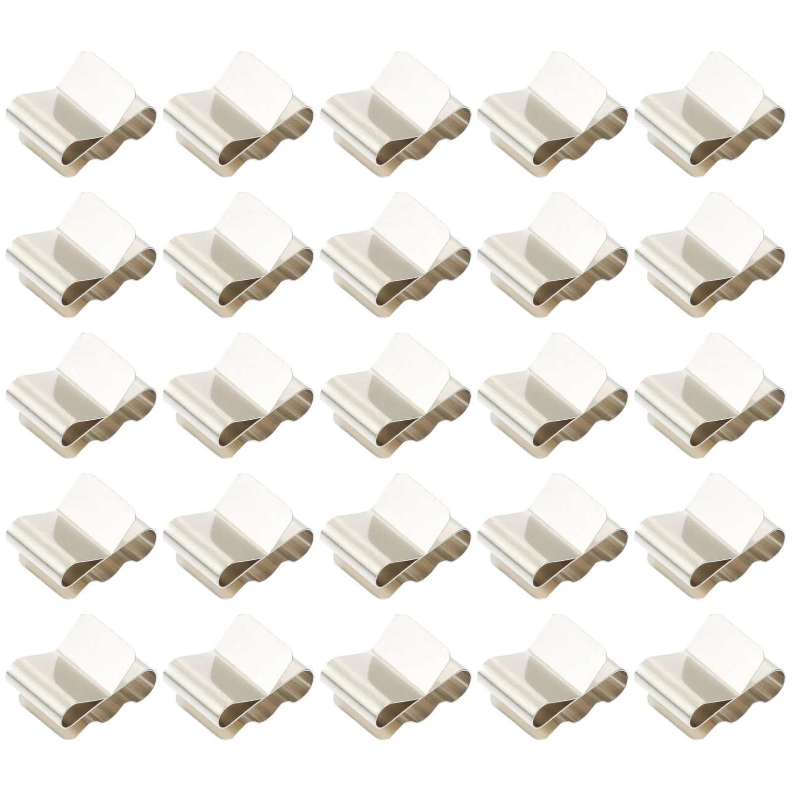 

50Pcs Solar Panel Cable Clamps Stainless Steel 301 Wire Clips for Secure Wiring and Organization of Solar Module Cables