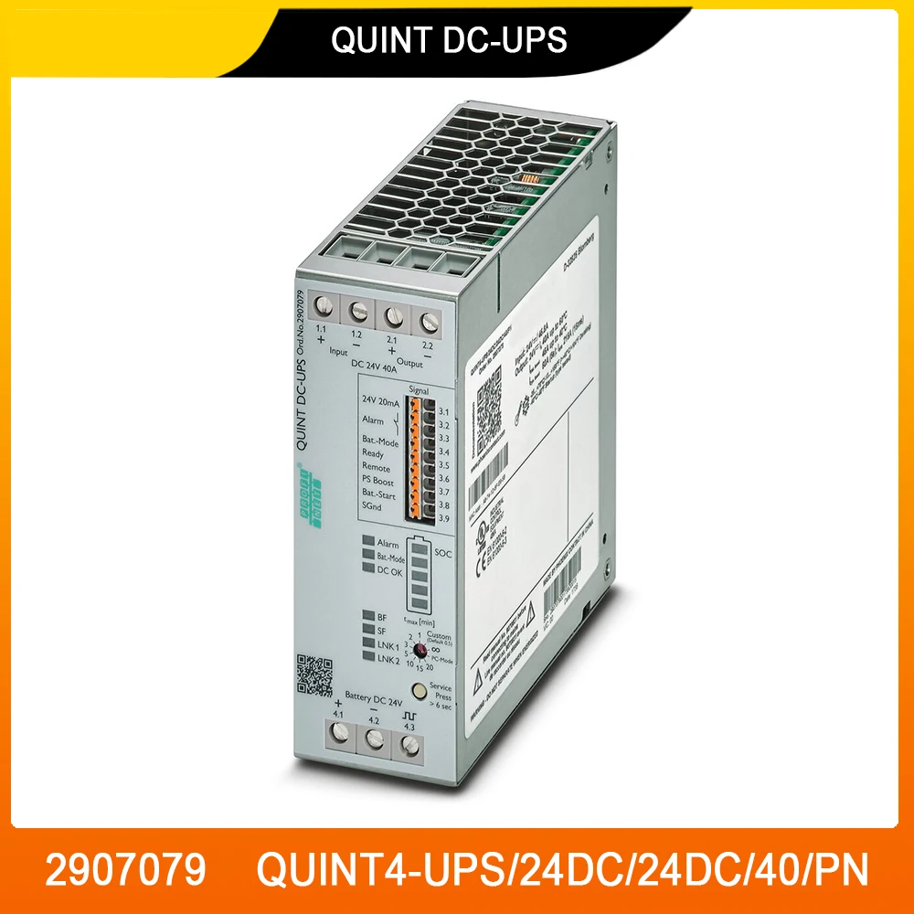 For Phoenix 2907079 QUINT4-UPS/24DC/24DC/40/PN QUINT DC-UPS 24VDC/40A Uninterruptible Power Supply