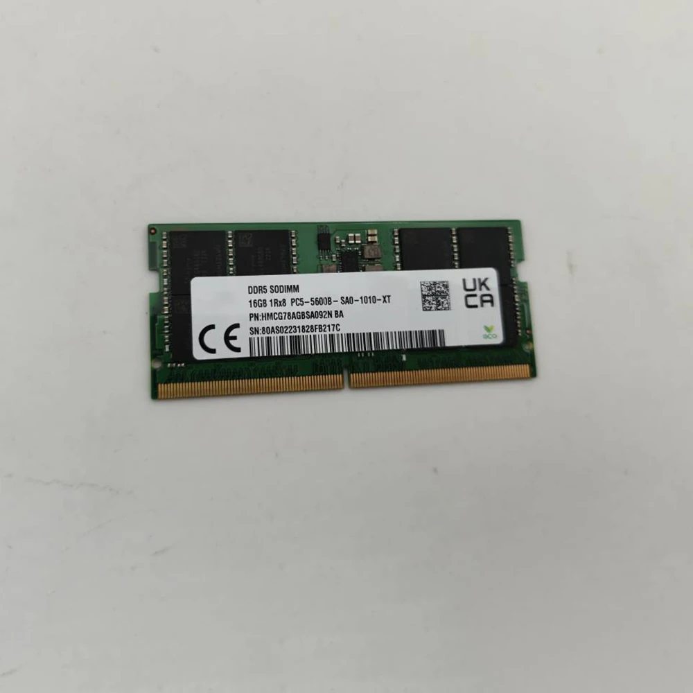 1PCS RAM 16GB 16G 1RX8 DDR5 5600B Notebook Memory For SK Hynix HMCG78AGBSA092N