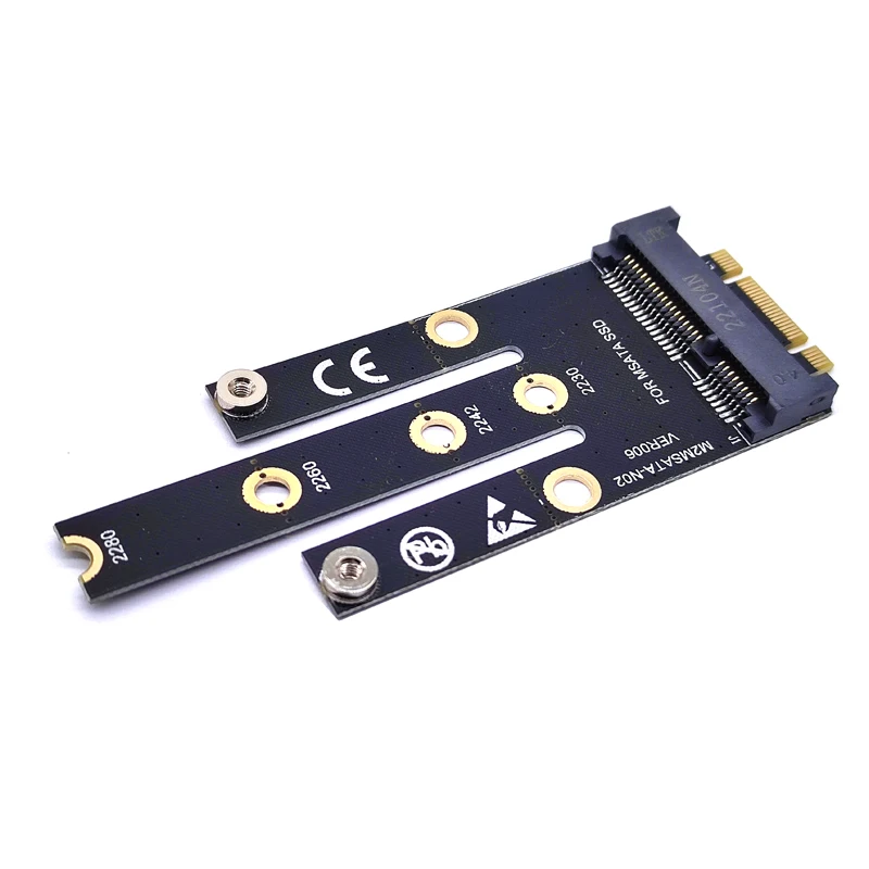 NGFF M.2 B + M Key to mSATA Mini PCI-E PCI-Express SATA 3.0 SSD Male Converter Adapter Riser Card For 2242/2260/2280 M2 NGFF SSD