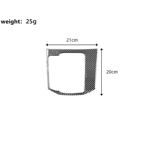 Imagen 2 del producto Panel de cambio de marchas de coche, cubierta decorativa de Panel de freno de mano, tiras de ajuste, pegatinas de fibra de carbono para Mazda CX-5, accesorios interiores de coche