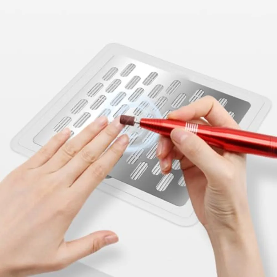 

Настольный пылесборник для маникюра с мощным всасыванием, регулируемой скоростью и встроенным вентилятором для полировки акрилового геля, идеально подходит для маникюра