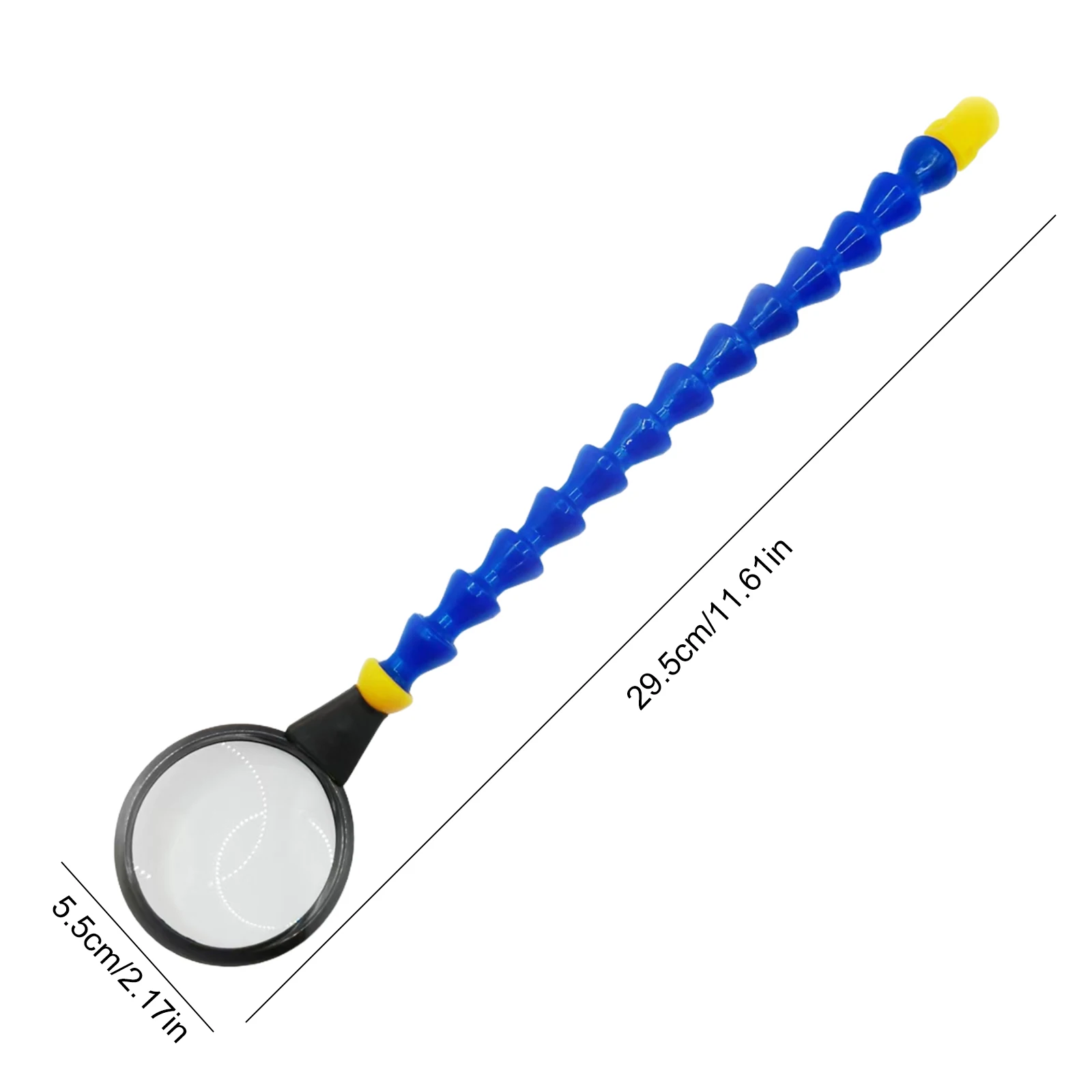 Herramienta auxiliar de soldadura de rosca de 1/4 pulgadas con lupa 5X, lupa de soldadura PCB ajustable para ayuda eficiente DIY