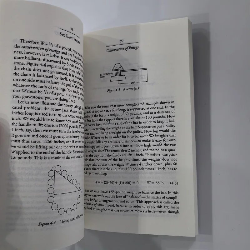 Six Easy Pieces: Feynman Essentials of Physics Explained English Reading Book
