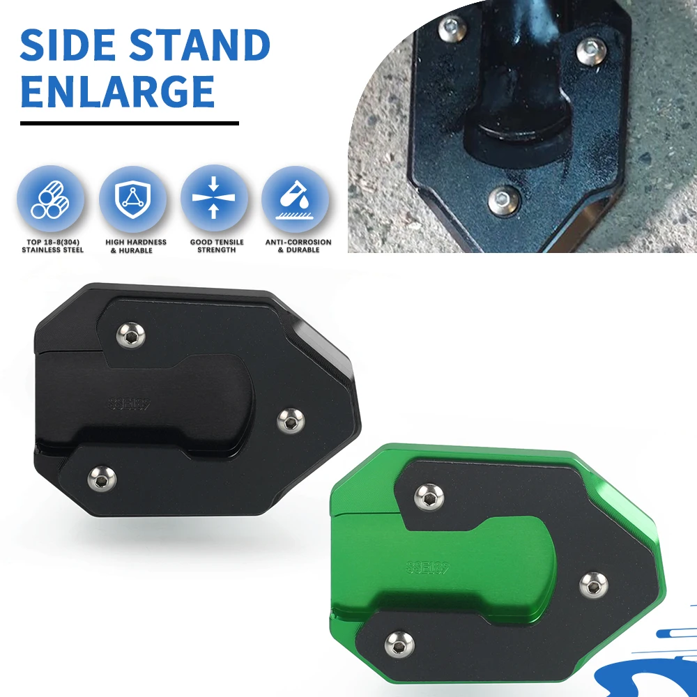 

For KAWASAKI VULCAN S 650 VulcanS 2015-2023 VN650S Vulcan Cafe Motorcycle Parts Kickstand Side Stand extension Enlarge Plate Pad