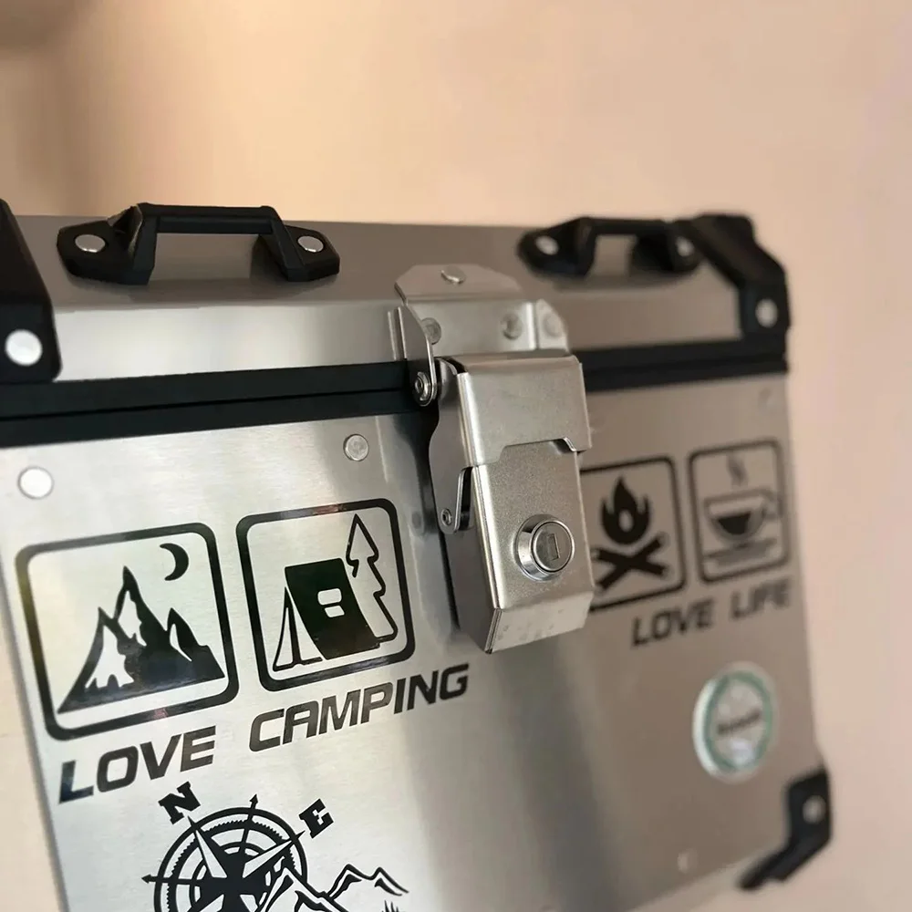 CANPING LOVE LIFE Camping Car Stickers Wilderness Campfire Adventure Motorcycle Body Decoration Stickers Coffee Waterproof image 2