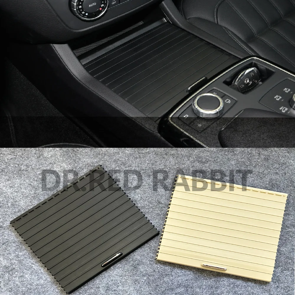 

For Car Black Center Console Roller Blind Cover 1666805802 Fit for Mercedes Benz ML GL GLS GLE W166 X166 W292 16668058029051