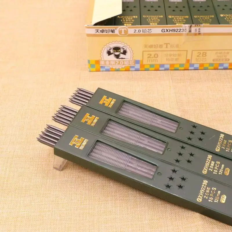 

4 коробки (40 шт.) стержни для карандашей для рисования HB, упаковка из 10 стержней для карандашей 2 мм, стержни для карандашей для маркировки для рисования