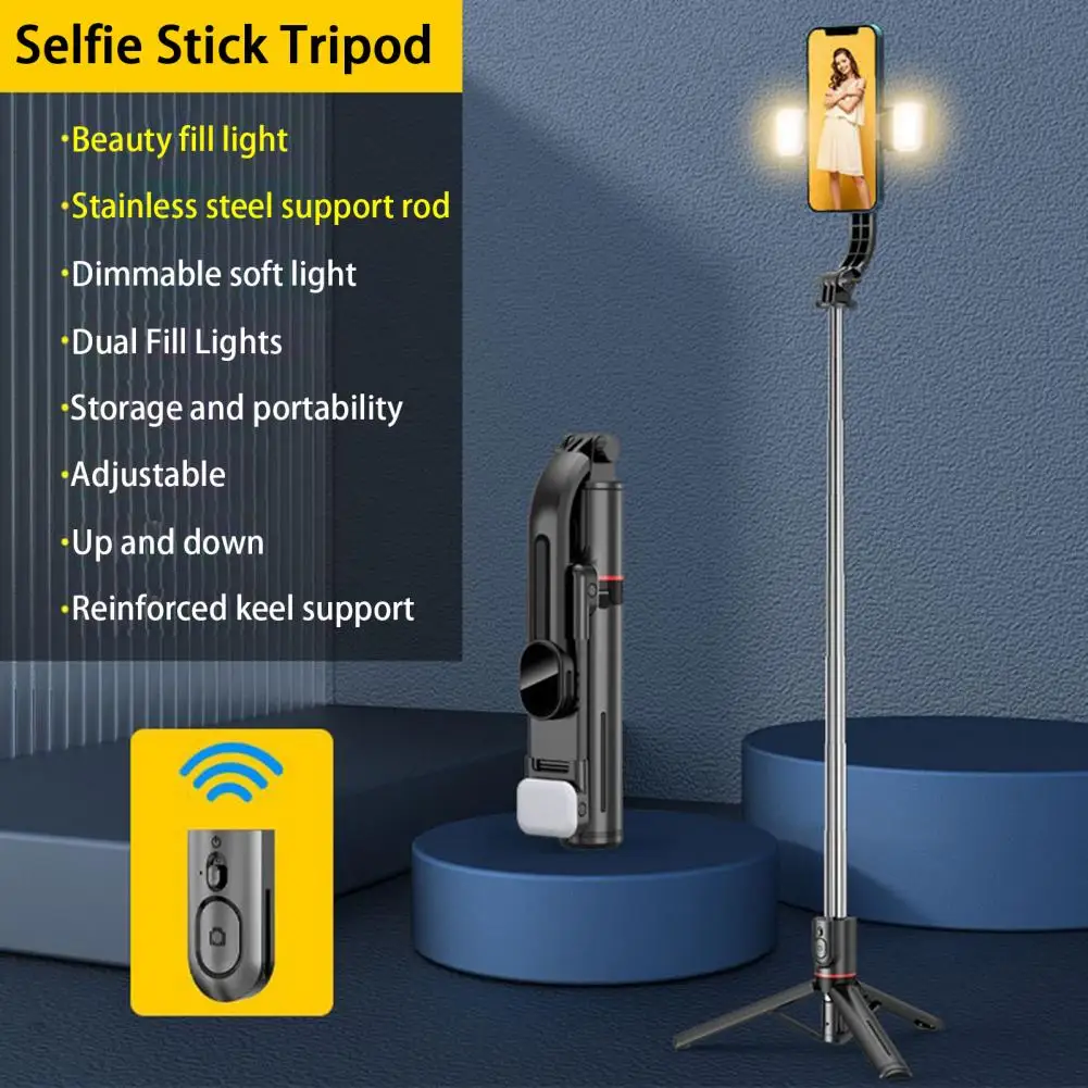 Anti-shake Multifunctional Cellphone Selfie Tripod with Bluetooth-compatible Remote Phone Accessories