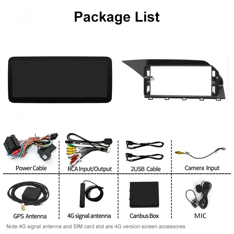 12.3'' 4G DSP BT Car Multimedia GPS Audio Carplay Radio Android Screen Stereo Player For Mercedes Benz GLK 2008~2012 2013~2015