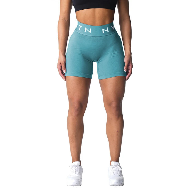 Nvgtn Sportág Varrat nélküli Sort spandex Sort Nő Használhatóság Alkalmazkodó m Lélegezhető hip-lifting Ráérő sportok Futóverseny