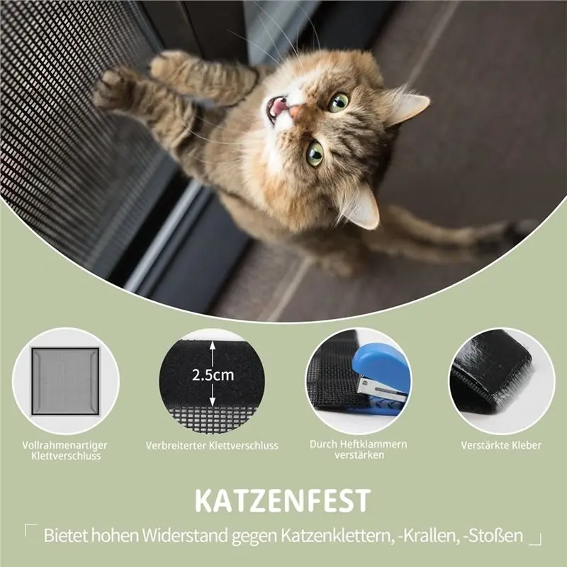 【THANKSGIVING DAY】Window Fly Screen, Cat Screen, No Drilling, Cat Net, Scratch-Resistant, Stable For All Indoor Windows, Skyligh
