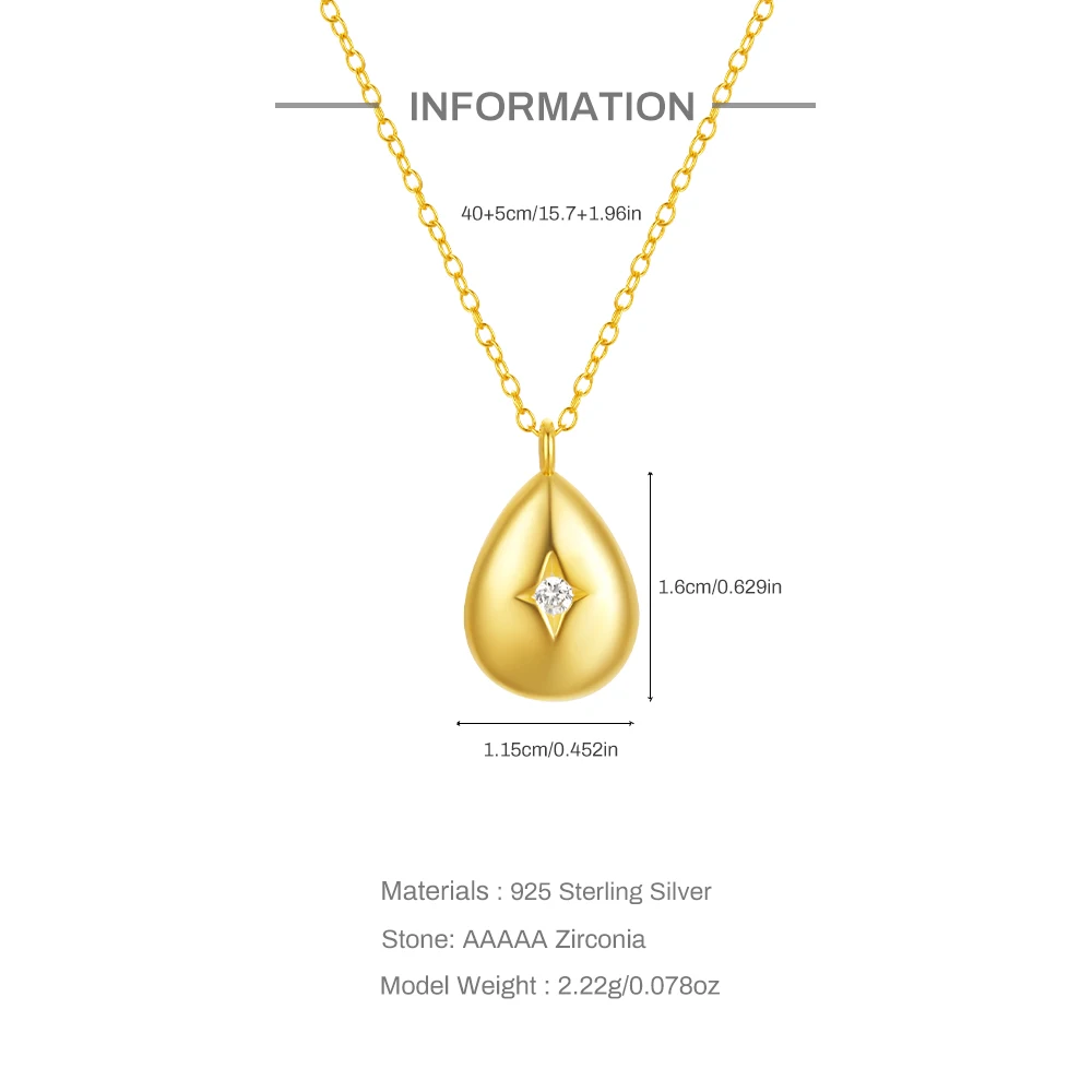 ROXI 925 Sterling Silver Water Drop/Bowknot Pearl Pendant Necklaces for Women Luxury Wedding Engagement Birthday Party Gifts