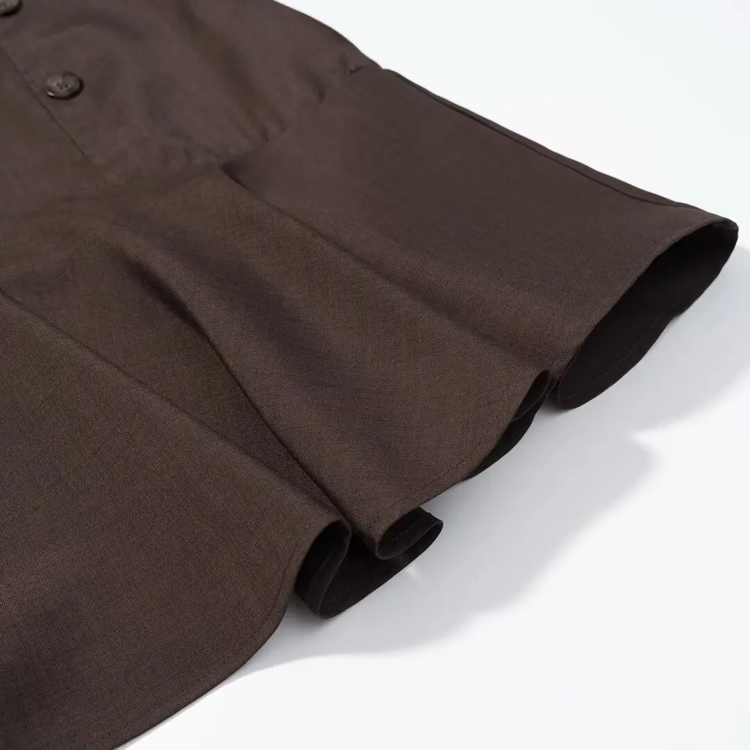 فستان KONDALA قصير نحيف مزدوج الصدر للنساء فستان غير رسمي بدون أكمام بطية صدر السترة 2025 فستان قصير أنيق للحفلات للسيدات