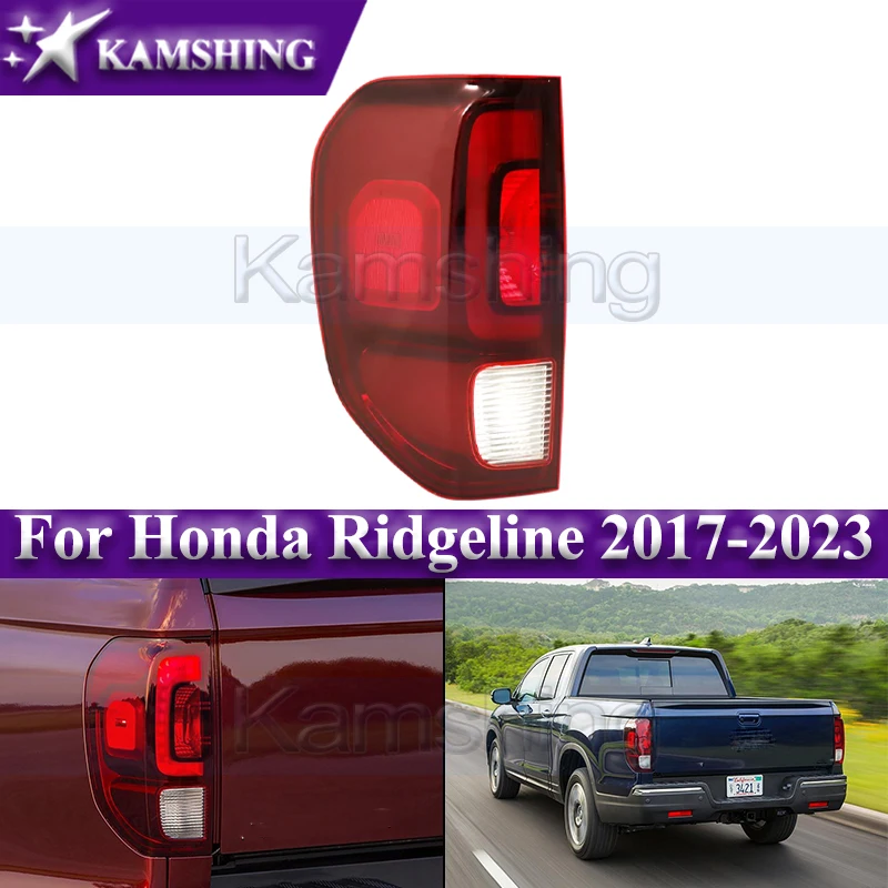 

Kamshing Rear Bumper Taillight For Honda Ridgeline 2017-2023 Taillamp Tail Light Rear Brake Lamp Stop Light