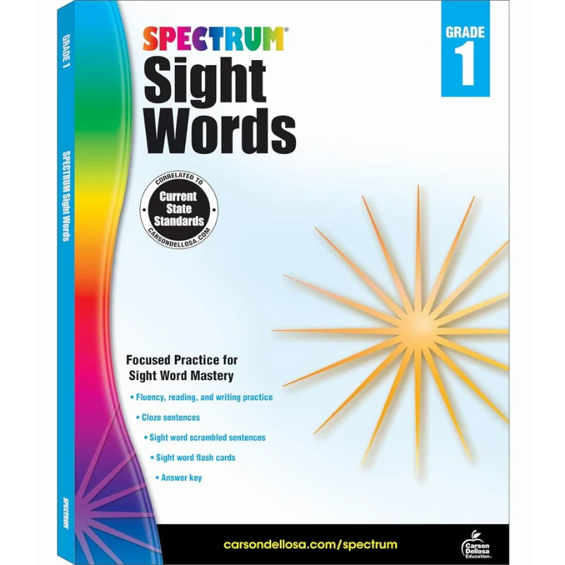 Spectrum Sight Words Grade 1 Carson Dellosa Education Carson Dellosa Education 9781483811895 Book
