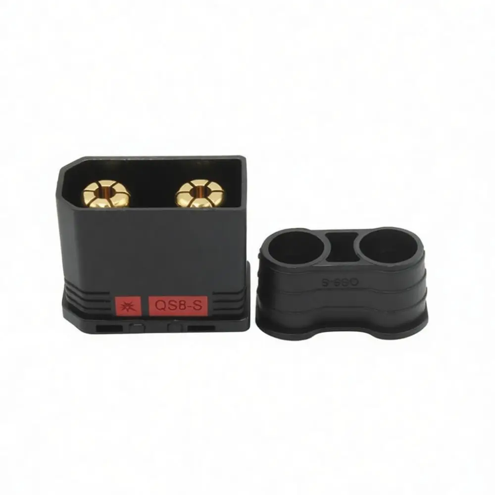 QS8 Anti Spark Connector Plug 120A High Current Electrical Terminal Gold Plated For Industrial Battery Storage Device Hardware