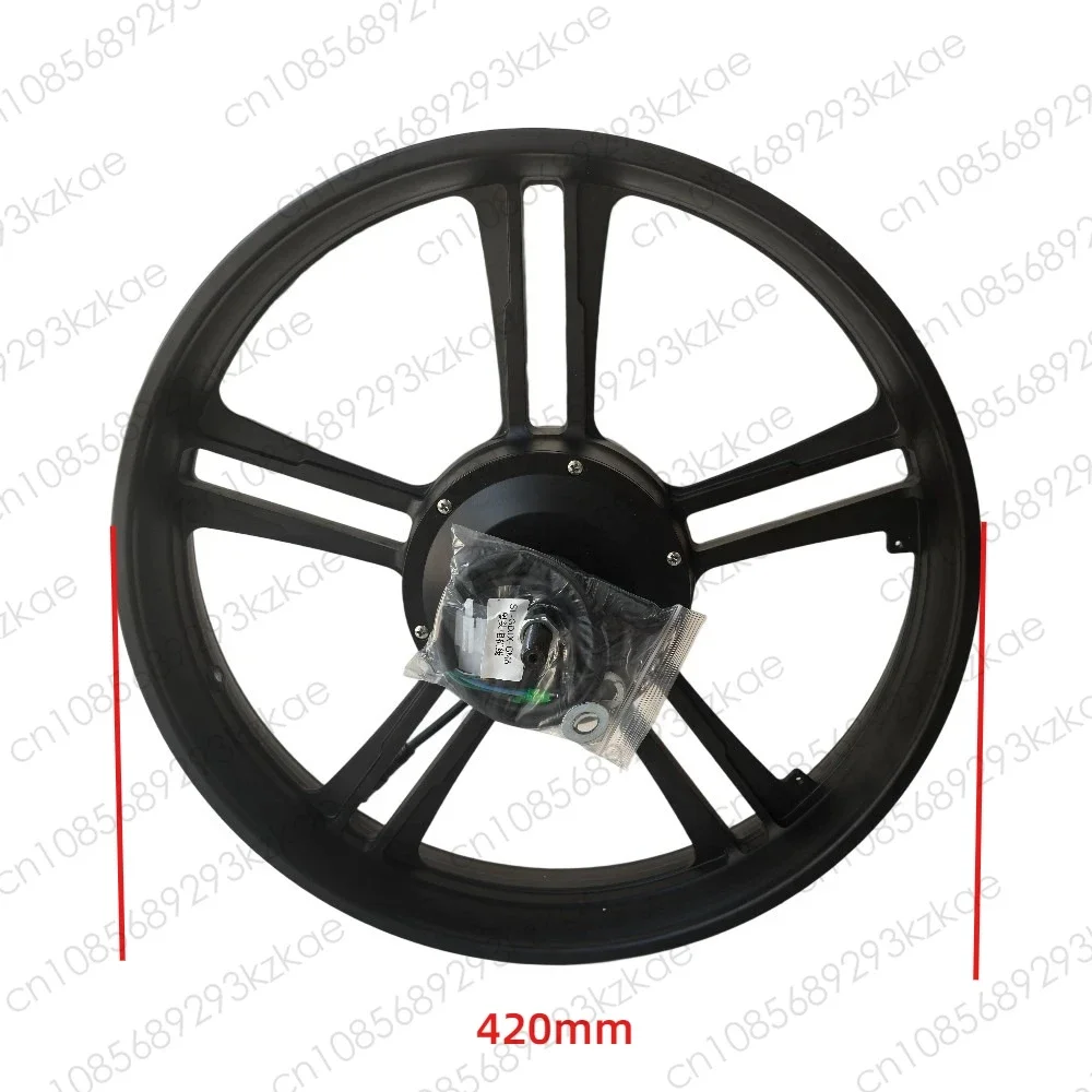 48V 750W 20 Inch Hub Motor with Hall Sensor for Snowmobile/ATV/UTV Conversion Kit  Compatible with Waterproof Design