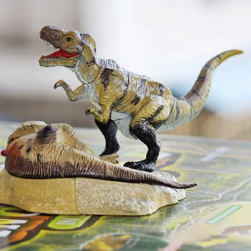 Plastic Dinosaur 3D Puzzle Building Model Toy Tyrannosaurus VS Parasaurolophus Jurassic Period Dino Diorama Boy Girl Friend Gift