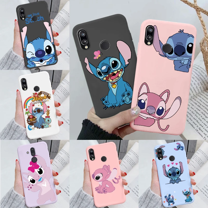 Stitch Abomination Phone For Huawei P20 2018 P20 Lite P20 Pro Anime Cover For Huawei P20 2018 Cartoon Pattern Shockproof Shells