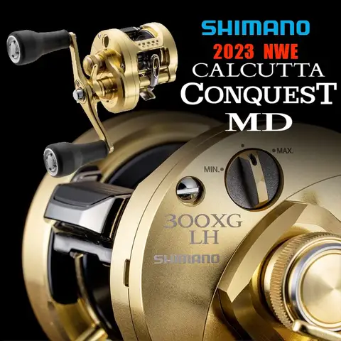 Shimano Origin 23 Calcutta Conquest MD Drum Reel Baitcasting Fishing Reel CQ DC Carretilha De Pesca For Large Perch Sea Bass