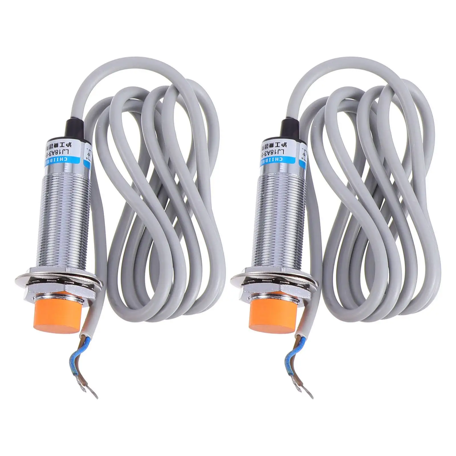 2 pcs Inductive Proximity Sensor Switch Professional Detecting Distance Approach Sensor Durable For Industrial Automation