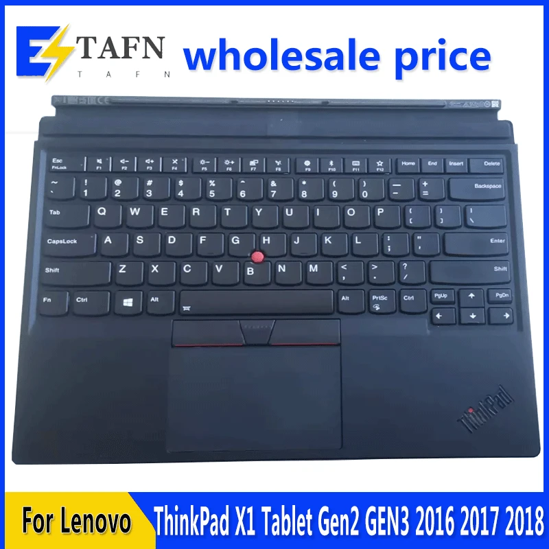 New Original For ThinkPad X1 Tablet GEN3 Laptop Palmrest Case Backlight Keyboard US English Version